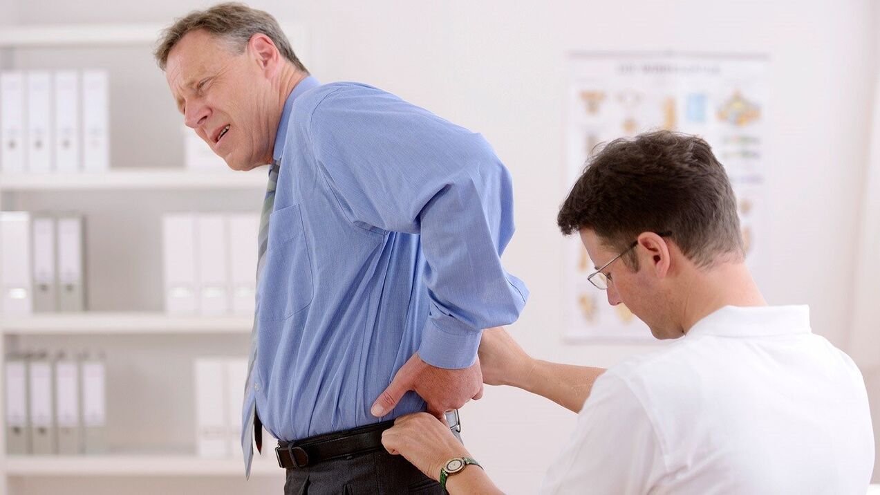 Návšteva lekára pre bolesti chrbta